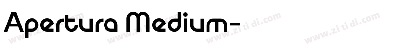 Apertura Medium字体转换